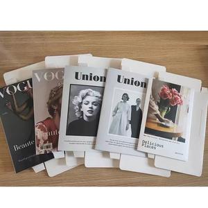 Fashion fake false folding books for home decor creative faux hardcover brand foldable books luxury book decoration