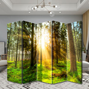 Customized Foldable Screen Double Sided Canvas Partition Screen Room Divider for Home Decor and Folding TA Art Decor Printed
