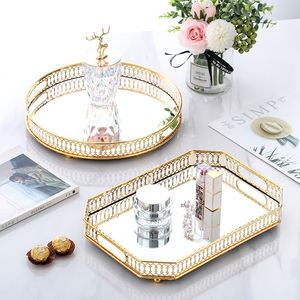 Home Decor Interior Nordic Table Living Room Gold Accessories Mirror Tray Luxury Decoration Other Home Decor Modern For Home
