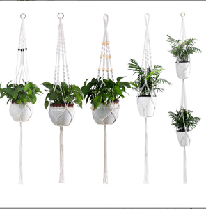 High quality Handmade cotton Macrame Plant Hanger Indoor