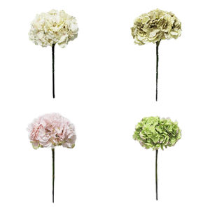 New Design Artificial Hydrangea Silk Stem Flowers Faux Hydrangea Stems for Wedding Centerpieces Home Decor