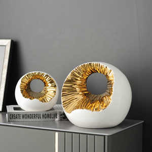 China cheap price custom creative shape gold coated home decor ornaments home decoration personal craft accessory