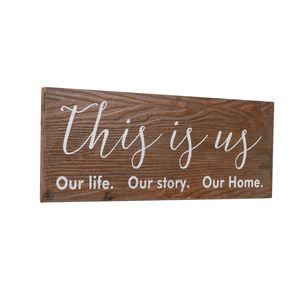 Famhouse Decor Rustic Solid Wood Home Decor Art Plaque Lightweight High Quality Pine Wood Signs Wall Hanging Decor