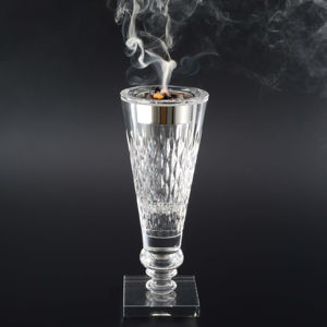New product manufacturer elegant portable dubai mubkhar bakhoor arabic censer crystal incense burner for home decor