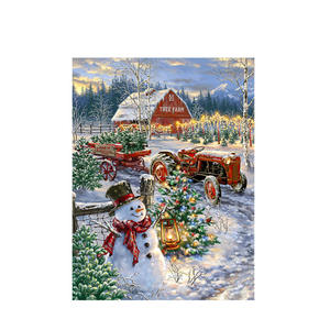 HHours Christmas holiday decoration full diamond DIY 5D diamond painting gift home decoration