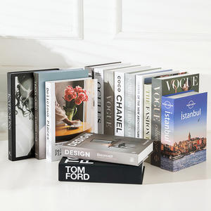 Hot sale high quality fake designer decor faux books for home decoration