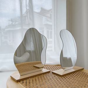 Korean ins niche design irregular acrylic mirror makeup mirror for home decor photo