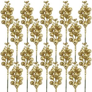 Artificial Christmas Berries Picks For Decoration Christmas Tree Filler Ornaments DIY Xmas Wreath Holiday Home Decor