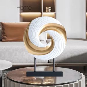 Modern light luxury high-end art geometric ornaments wine cabinet TV cabinet home decorations office desktop furnishings