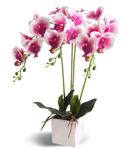 New Design High Quality Artificial Bonsai Orchid Flowers in Flower Vase for Home Decoration