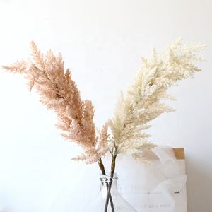 flower wall artificial plant focking artificial pampas grass large artificial flowers flower home decoration pampas grass bundle