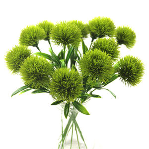 FY Decorate artificial flowers artificial flowers green real touch dandelion plants plastic flowers home decoration