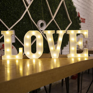 P265 Love Propose 26 Alphabet Home Decor Merry Christmas Light Night Party Birthday Wedding Decoration LED Symbol Letters Lamp