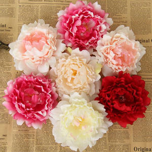 New Artificial Flowers Silk Peony Flower Heads Party Wedding Decoration Supplies Simulation Flower Head Home Decorations