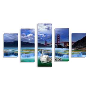 5 Panels Picture Wall Art HD Print Poster Canvas Painting Living Room Home Decoration