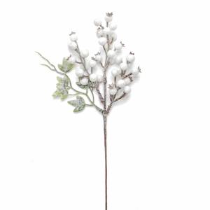 Christmas Tree Branches Handmade Stem Glitter Ornaments Ratan Wreath Accessories Home Decor Artificial Berry