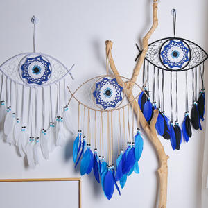Kingcome New Devil Eyes Home Decor Dream Catcher Room Decorations Evil Eyes Wall Hanging Wall Decorations