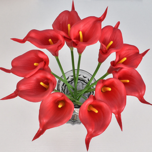 Home Decor DIY Party Decoration Artificial Flowers Calla Lily Real Touch Lifelike PU Flower