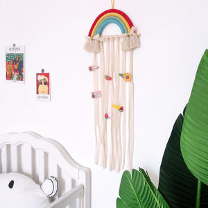 Rain Bow Hairpin Hair Clip Storage Holders Wall Hangings Home Decor For Kids Hair Accessories Decor Wall Hang