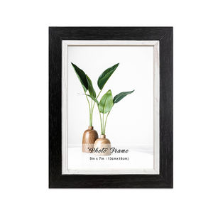 Custom Design Home Decor Wood Modern Black Photo Frame For Wall And Tabletop