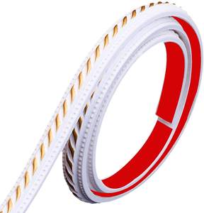 PVC decorative flexible molding trim self-adhesive wall trim stickers waterproof furniture ceiling strap home decor