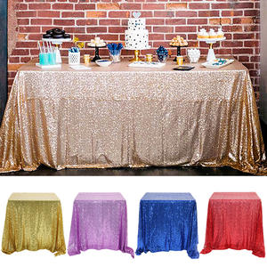 Rectangular Table Cover Glitter Sequin Table Cloth Rose Gold/silver Tablecloth Home Decor for Wedding Party Multi-color/sizes /