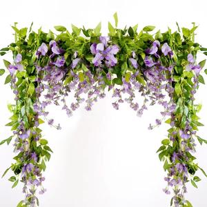 High quality garden decoration with flowers vine man wedding decoration flower vine home decoration garland wisteria flowers