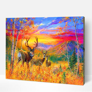 Custom Oil Painting by Number With Frame Best Seller Paint By Number For Adults Craft Art Wall Art Painting For Home Decoration