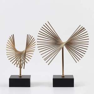 American industrial metal style gold irregular crafts desktop ornaments wedding decoration for gifts home decor