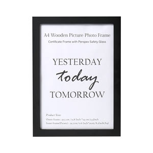 Promotion A4 wooden DIY frame simple frame home decoration photo frame decoration