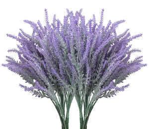 Purple Artificial Plant for Home Decor, Artificial Flowers Lavender Bouquet Farmhouse Decor