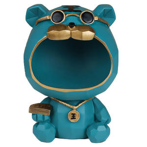 New Year Tiger year resin storage decoration home decoration candy snack key storage box entrance decoration