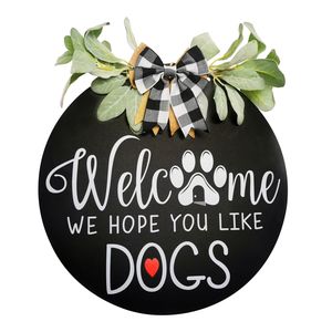 Welcome Door Hanger Decor Front Door Nordic Home Decoration Easter wreath shooting props wreath door wall decoration