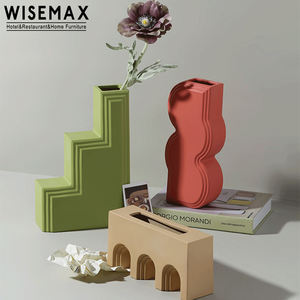 WISEMAX FURNITURE Modern minimalist geometric art ceramic vase building blocks vase desktop home decoration