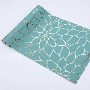 0.53*9.5m wall paper rolls non woven home improvement 3d European wallpaper flower