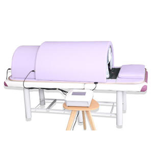 With LED Light Environment-friendly Wooden Frame Sauna Cabin Spa Capsule Sauna Dome for Improving Metabolism