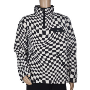 Men Men Winter Custom Logo Retro Styles Pullover Lining Half Zip Sherpa Hoodie Man Clothing Winter For Men