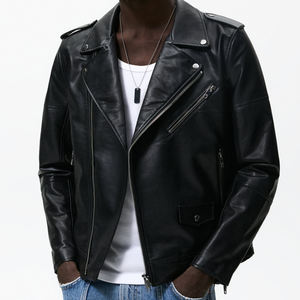 Leather Jacket Men Cowhide Real Leather Jacket Men Clothes 100% Cow Spring Autumn Thailand Quality American Size Bomber Jacket