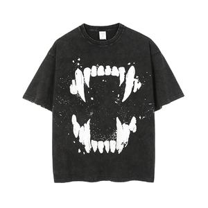 Custom Tshirt Mens Clothes Oversize Tshirt Heavyweight Cotton Blank Acid Wash T-shirt Custom Graphic Vintage TShirts For Men