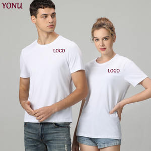 Custom Logo Loose Casual New Mens Clothes Solid Color O-Neck Short Couples T-shirt