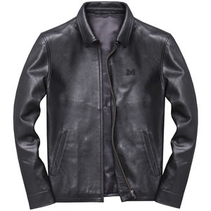 Cowhide Real Leather Jacket Men Clothes 100% Cow Spring Autumn Genuine Leather Coats