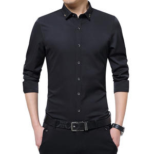 Men's new long-sleeved shirts youth Korean fashion shirts springsummer and autumn casual solid color shirts for men