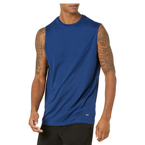 High Quality Men's T Shirt Summer Fitness Gym Vest Cotton Short Sleeve Tank Top Best Design Workout Men T Shirt Custom Logo