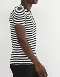 New Arrival fashion Cotton short Sleeve lines printed t Shirt Custom Print T shirt Woman And man Clothes