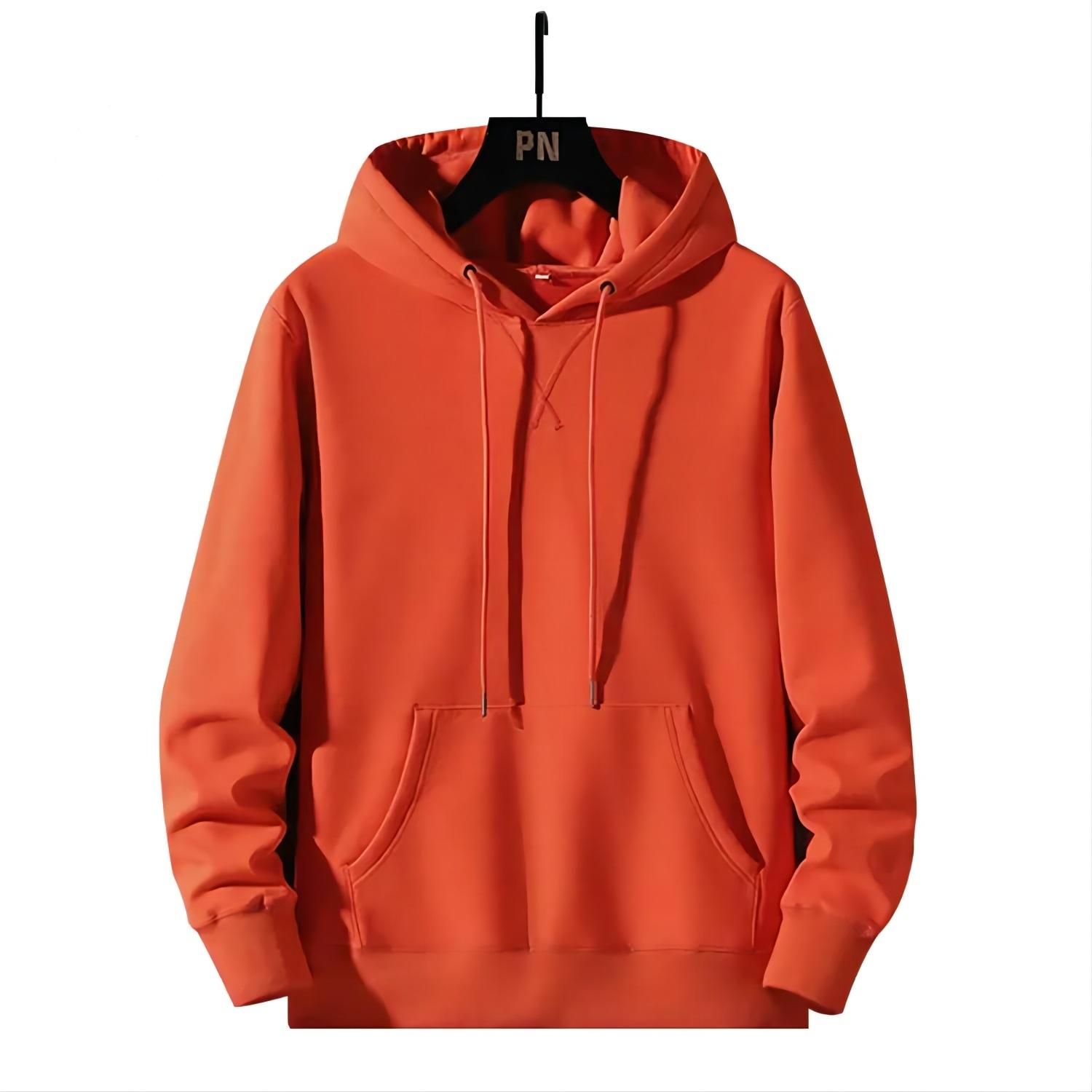 Plain Heavyweight Fleece Blank Men Pullover Hoodies Sweatshirts Men Clothes Fall Winter Wear 2022 Cotton Men Hoodies