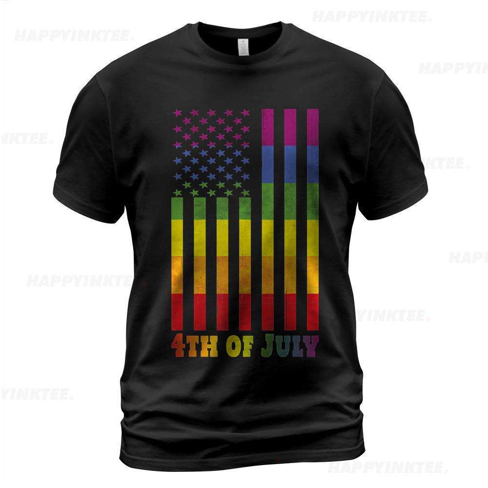 Summer Short Sleeve Men Clothes 4th Of July 1776 Shirt We The People American Flag Pattern Crewneck T-Shirt Custom Logo Shirts