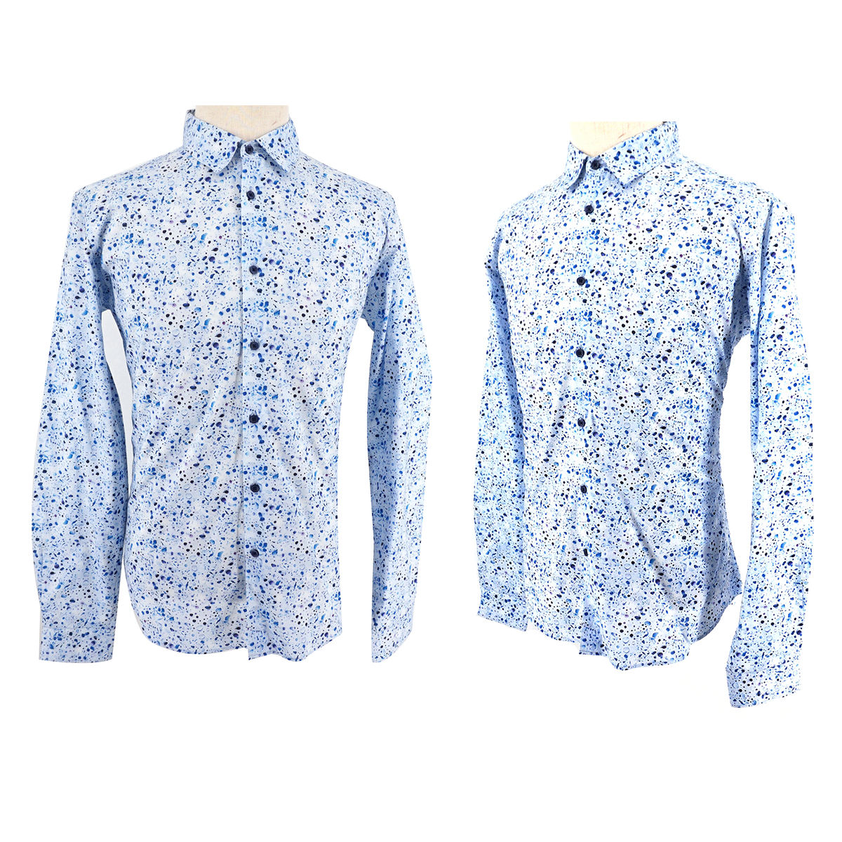 New Men's Casual Slim Fit Stylish Wash Long Sleeves Jeans Shirts Smart Casual Fashion Men Clothes classic design