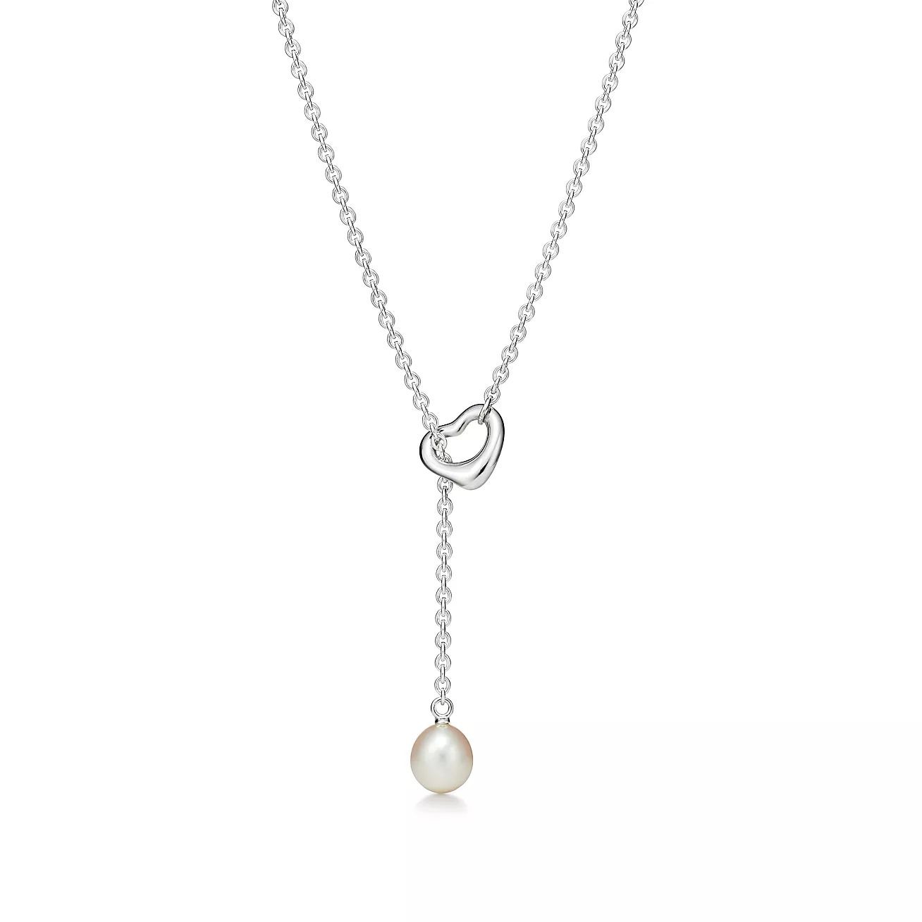Open Heart Lariat Necklace