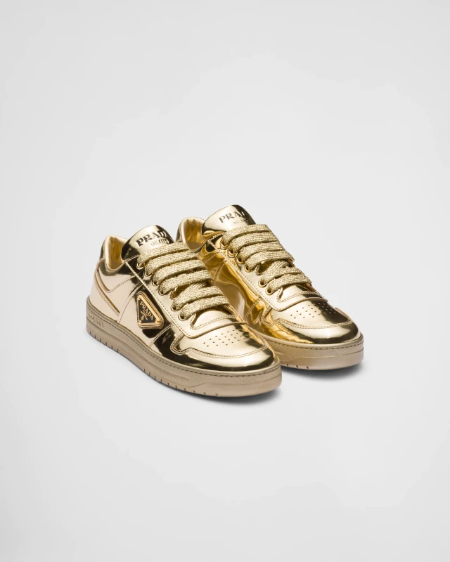 Downtown metallic leather sneakers