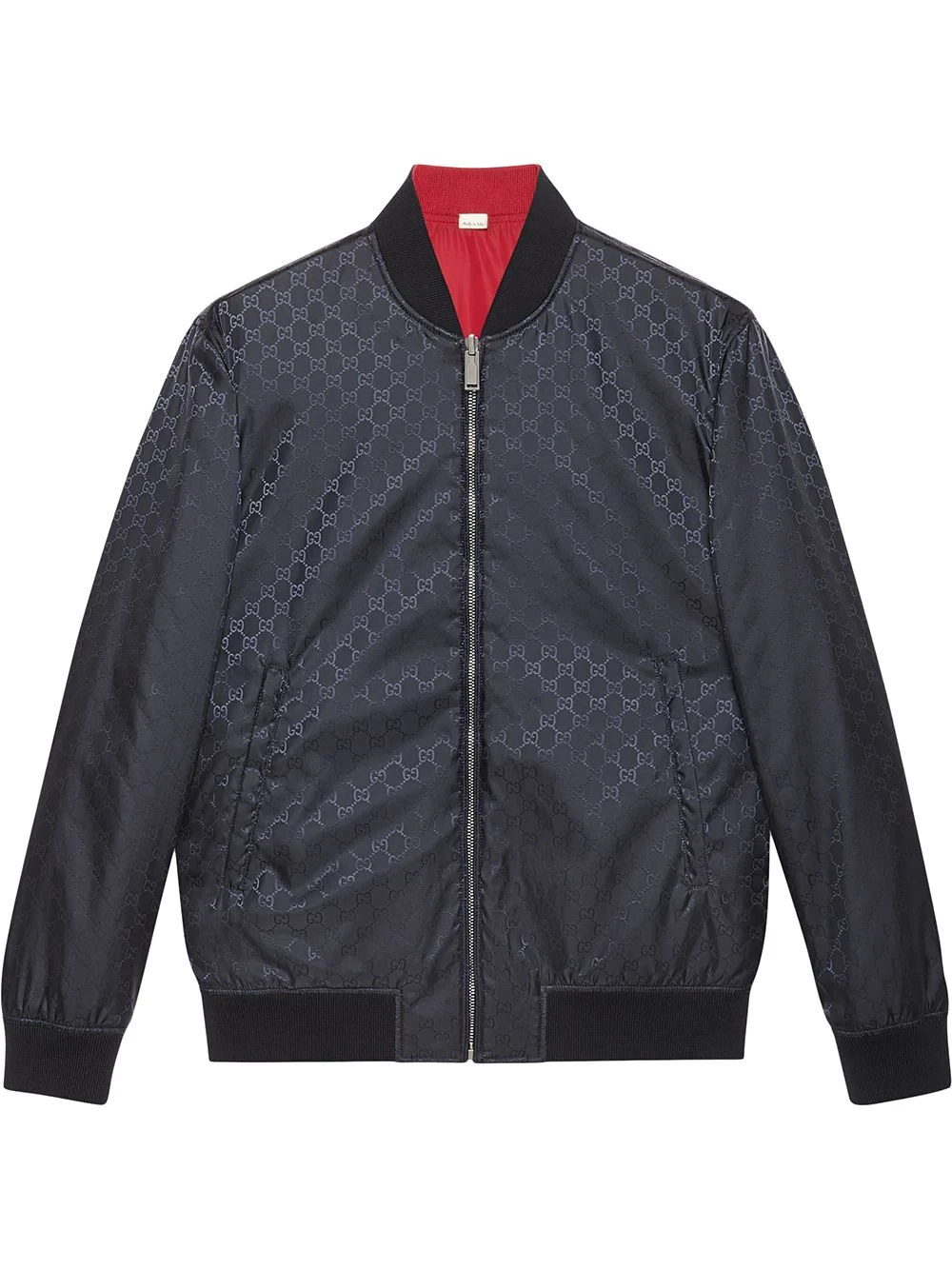 GG pattern reversible bomber